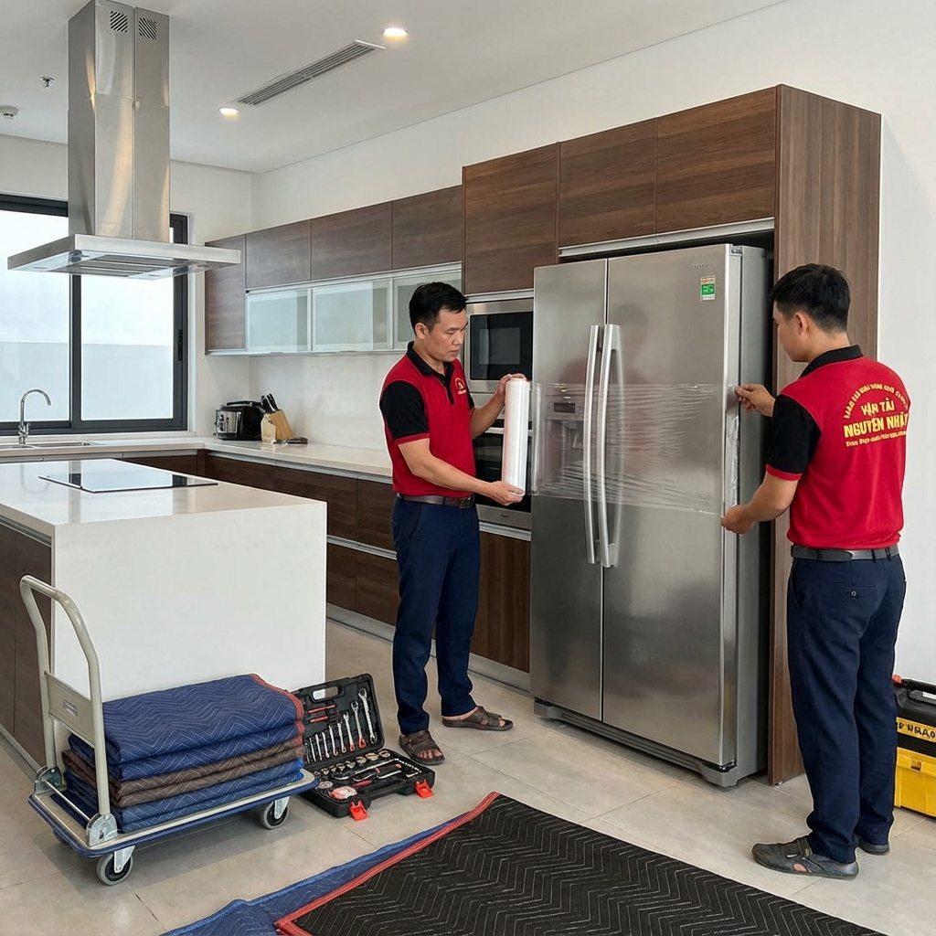 Nhân viên Nguyên Nhật làm việc